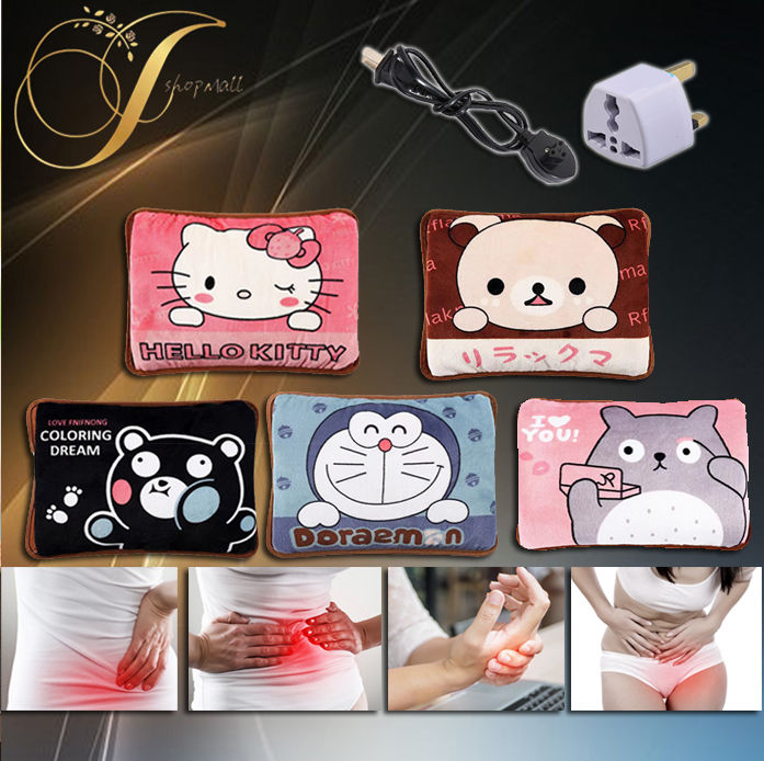 Cutie Cartoon Electric Hot Water Bag Rechargeable Hand Warmer Pad Hot  Pillow Warm Therapy Bag for Period Pain 熱水袋 暖手寶 | Lazada