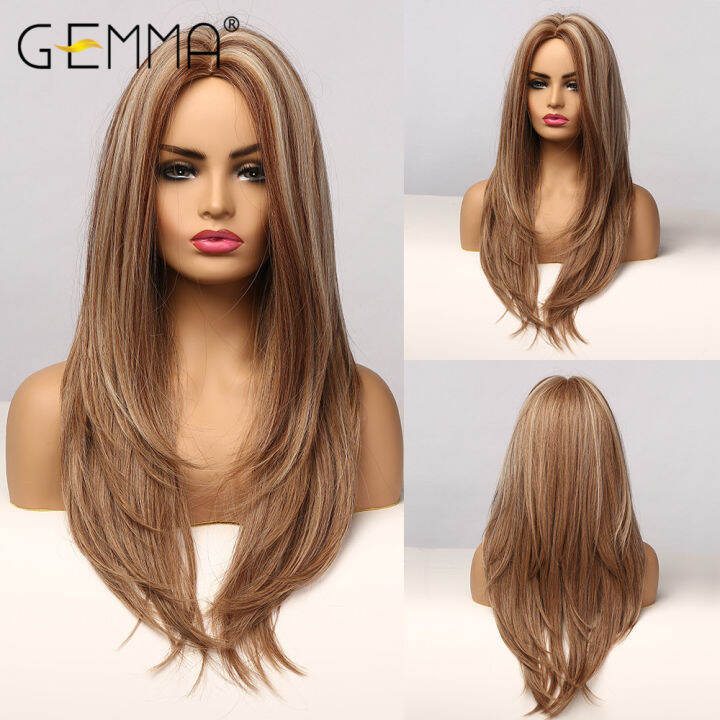 gemma-natural-middle-part-synthetic-wigs-for-black-women-long-wavy-hair-cosplay-black-brown-golden-highlight-wig-heat-resistant