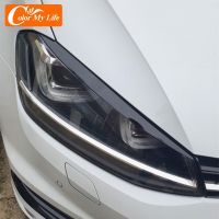 Color My Life For Volkswagen VW Golf 7 MK7 GTI Headlight Trim Lamp Eyebrow Headlight Cover Trim Decoration For Golf7 Gti MK7