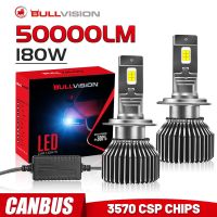 50000LM H7 H4 H11 K5C Pro LED ไฟหน้า180W Canbus H1 H8 HB4 HB3 9005 9006 Turbo 6000K CSP ชิปรถ Light