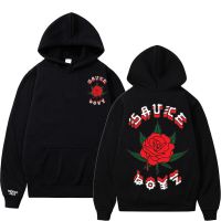 American Rapper Eladio Carrion Hoodie Rose Flower Graphics Clothing High Quality Men Sauce z Music Album Print Hoodies Size XS-4XL