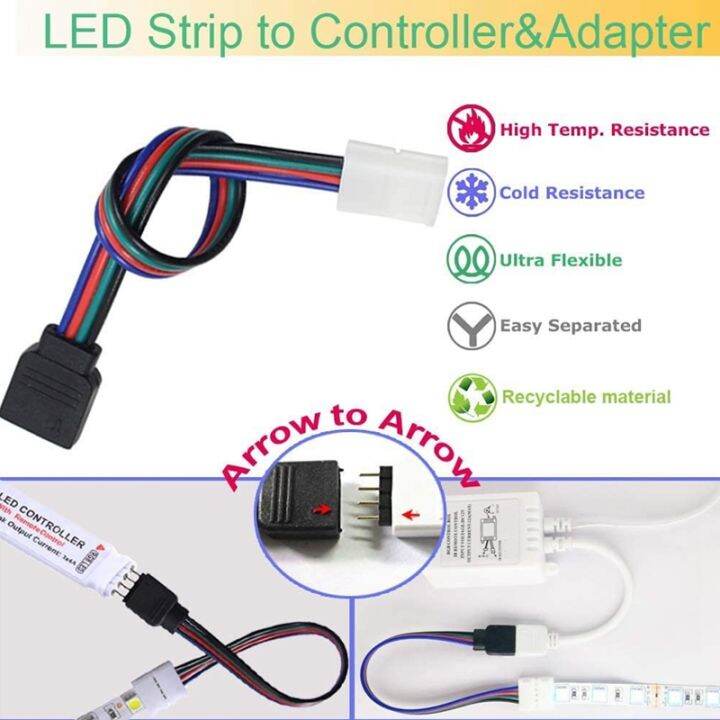 led-strip-connector-kit-for-5050-10mm-4pin-rgb-led-strip-2-way-splitter-diy-accessories-for-rgb-led-strip-connection