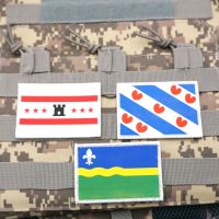 【CW】 Dutch State  Tactical Embroidered Patches Print Badge with Backing for Clothing