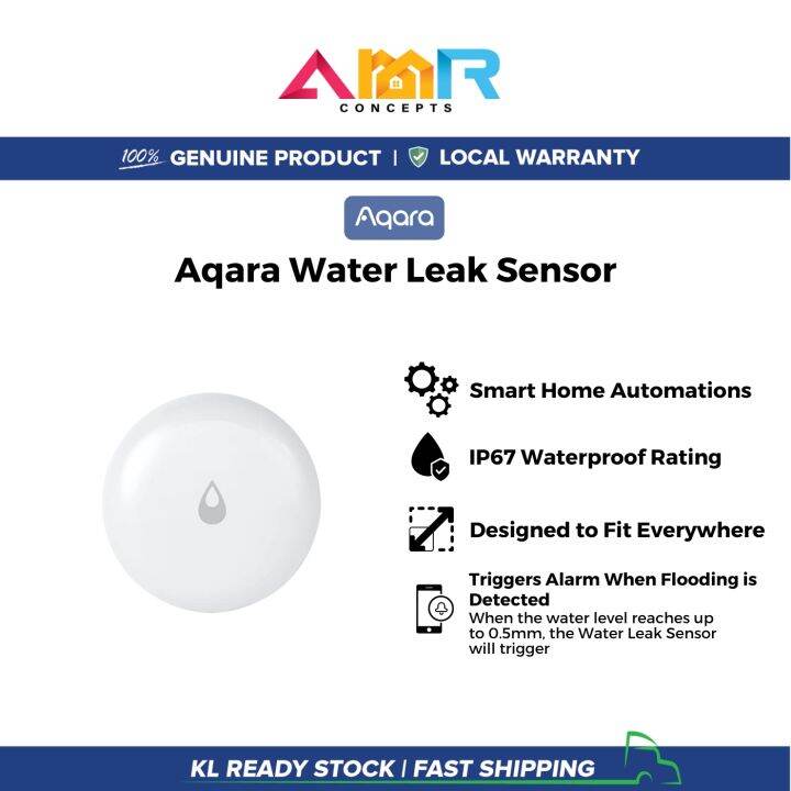 Aqara Water Leak Sensor Detector Alarm System and Smart Home Automation ...