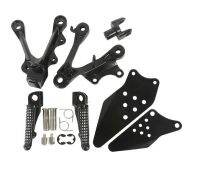 Front Footrest Foot Pegs For KAWASAKI ZX6R 2009-2014 2010 Footpeg Black Parts Pedals