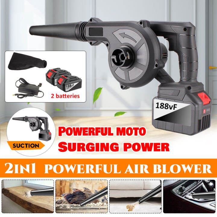 Wireless Blower Vacuum Dust Collector Spray Vacuum 3 in 1 with Two Lithium Ion Batteries Lithium