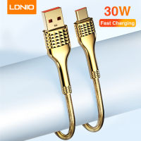 LDNIO 30W สายเคเบิลไมโคร USB USB ส่งข้อมูลสากลสายชาร์จเร็วสายข้อมูล PVC