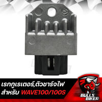 แผ่นชาร์จ เรกูเรเตอร์ Regulator,ตัวชาร์จไฟ แผ่นชาร์จ WAVE-100,WAVE100S LEK CDI รับประกัน 30 วัน