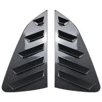 Carbon Fiber Pattern Window Louver Shutter Cover Trim for Volkswagen Polo Mk6 Polo 2018-2023