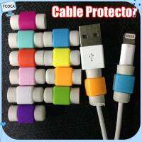 FCOCA 10 / 20pcs ร้อน ที่ยึด มือถือ ตัวเก็บสายชาร์จ USB ผู้พิทักษ์ ที่ครอบสายหูฟัง กล่องป้องกันสายไฟ