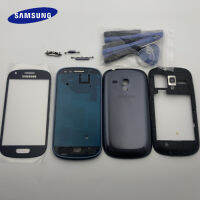 【Worth-Buy】 ชิ้นส่วนอะไหล่เลนส์ฝาหลังกรอบกลางเคสสำหรับ Gt-i8190 Samsung Galaxy S3 Mini I8190เต็มรูปแบบ