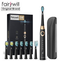 Fairywill Sonic แปรงสีฟันไฟฟ้า FW-508 เครื่องชาร์จ USB IPX7 แปรงสีฟันไฟฟ้ากันน้ำพร้อมหัวแปรงเปลี่ยน 8 หัว-Soneye