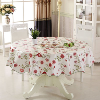【Lucky】PVC ผ้าปูโต๊ะสำหรับโต๊ะรับประทานอาหารผ้าปูโต๊ะกันน้ำ150CM