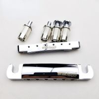 KR-Original Wilkinson Chrome Silver Tune-O-Matic Style Electric Guitar Bridge For Lespaul LP SG Guitar WOGT1+WOGB2