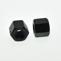 M6 M8 M12 M10 M14 M16 M18 M20 M22 M24 M27 Black Carbon Steel Hexagon Thick Nuts