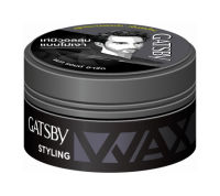 GATSBY STYLING WAX แกสบี้ สไตล์ลิ่ง แว็กซ์ แมท แอนด์ ฮาร์ด (MAT &amp; HARD) สีเทา แว็กซ์จัดทรงผมเท่มีวอลลุ่ม แบบไม่เงา ผมอยู่ทรงนานตลอดวัน กลิ่นหอมใหม่ 75 กรัม