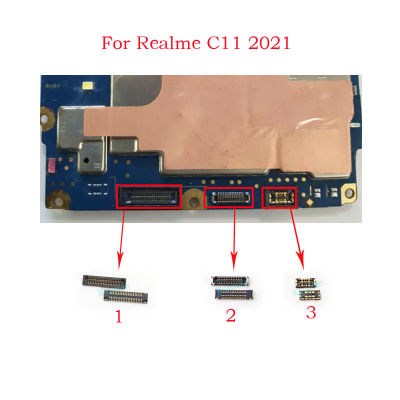 สำหรับ OPPO Realme C11 2021ขั้วต่อ FPC จอแสดงผล LCD/ปลั๊กติดต่อที่ชาร์จยูเอสบีที่ชาร์จขั้วต่อแบตเตอรี่
