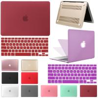 2แล็ปท็อปเคสสำหรับ Macbook อากาศ13 A2179 A2337สัมผัสบาร์ /Id M1ชิป Air Pro Retina 11 12 13 15นิ้วเคสแข็ง A2338 + แผ่นครอบแป้นพิมพ์