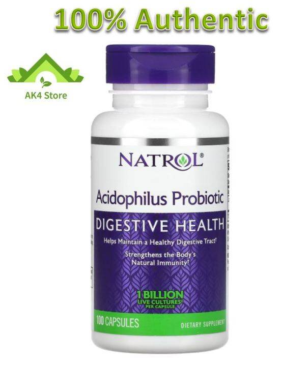 100 Capsules, Acidophilus Probiotic 1 Billion, Digestive Health, Natrol