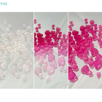 ?【Lowest price】YUE 100pcs UV Sensitive Heart Nail Art ตกแต่งแสงสีเปลี่ยน rhinestones