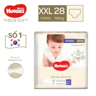 [15.5 HOT DEAL] Tã quần cao cấp Hàn Quốc Huggies Thin & Soft Size XXL-28 miếng thumbnail