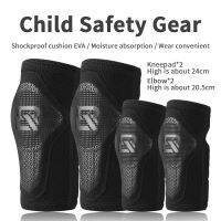 【hot】！ ROCKBROS Kids Elbow Knee Chilldren Support Cycling Kneepads Ski Skateboard Mtb Downhill Protector