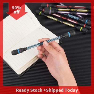 🔥🔥🔥Pheebss ปากกาสำหรับควงพลาสติก Spiner ปากกาบรรเทาความเครียดของเล่นกันลื่น