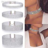 ❍卍ↂ Silver Plated Crystal Women Popular Bundle Neck Element Necklace Extra Wide Wedding Party Diamante Choker Jewelry Gifts