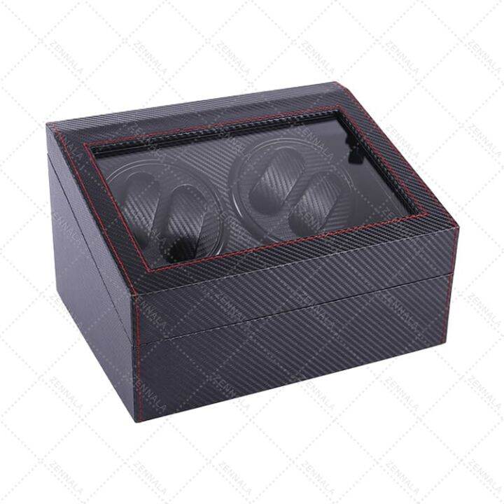 watch-winder-4-เรือน-กล่องหมุนนาฬิกา-เก็บนาฬิกา-ตู้เก็บนาฬิกา-auto-watch-box-ที่เก็บนาฬิกา-ล็อตใหม่ล่าสุด