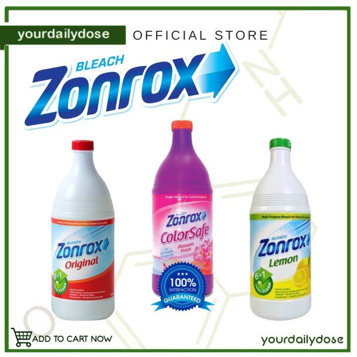On hand Zonrox Bleach Original / Lemon 1000 ML Disinfectant Color safe