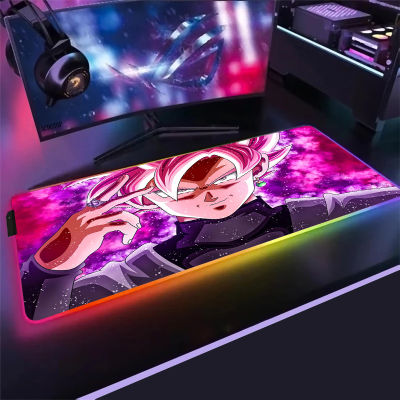 Goku RGB Large Gaming Mousepad LED Backlit Carpet XXL аниме Mause Pad Game Keyboard Mouse Pad Gamer Desk mat Computer Mice Mats