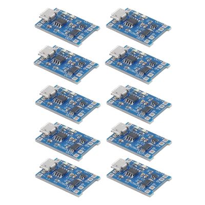 10Pcs Charging Module with Battery Protection 18650 BMS 5V -USB 1A 186 50 Lithium Battery Charging Board