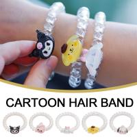 Cartoon Hair Band Cute Sanrio Kuromi Melody Telephone Ring Bracelet Rope Hair Cord Hair A3O8