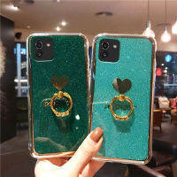 เคสโทรศัพท์ Samsung A03พร้อมแหวนที่ใส่สีลูกกวาดเงางามชุบซิลิโคนนิ่มใสเคสฝาปิดที่สวยงาม Samsung A03