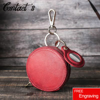 Contacts Leather Mini Coin Purse Small Pocket Wallet Change Purses Uni Decorative Bag for Women Zipper Money Bag Key Holder