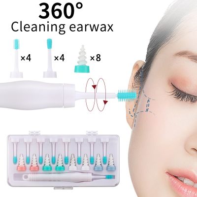 ▪✿❂ 2022 New 3 In 1 Ear Cleaner Silicon Ear Spoon Tool Set 16 Pcs Care Soft Spiral For Ears Cares Health Tools Ear Wax Removal Tool