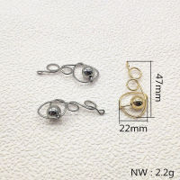 New arrival! 47x22mm 50pcs Twist shape Charm for Earring DIY parts,Jewelry Accessories Findings &amp; Component