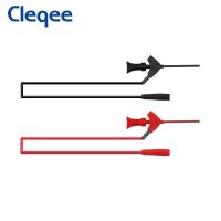 Cleqee P1511b Minigrabber ซิลิโคนทดสอบแจ็คตัวเมีย2มม. คลิปตะขอทดสอบตะกั่วพร้อมสปริงภายใน26awg เหมาะกับชุดหัวทดสอบ2มม.