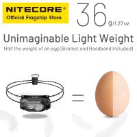 NITECORE ไฟหน้า HA11 240ลูเมน36ก. สำหรับการเดินทางถนนตกปลาเดินป่าวิ่งกลางคืนพร้อมแบตเตอรี่อัลคาไลน์ AA สำหรับกลางแจ้ง