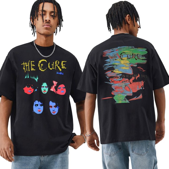 British Rock Band The Cure In Between Days 1985 T-shirts Men's 90s