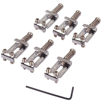 ：《》{“】= 6Pcs/Set Guitar Bridge Saddles Roller Tremolo Bridge Saddles For Strat Tele Telecaster Electric Guitar