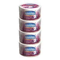 ส่งด่วน! นอติลุส ทูน่าแซนวิชในน้ำมันถั่วเหลือง 170 กรัม x 4 กระป๋อง Nautilus Tuna Sanwich in Soy Bean Oil 170 g x 4 Cans สินค้าราคาถูก พร้อมเก็บเงินปลายทาง