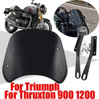 Truxton 900 1200 R 1200R RS อุปกรณ์เสริมมอเตอร์ไซค์กระจกบังลมย้อนยุคกระจกรถยนต์กันลมป้องกันหน้าจอ