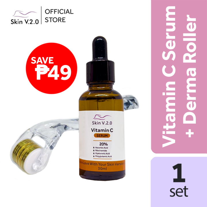 Skin V2.0 Derma Roller And Serum SET | Lazada PH