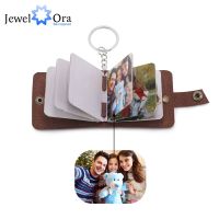 【CW】○❧☎  JewelOra Personalized C​ustom Photo Album Keychains for Ladies Vintange Paper Picture Keyrings