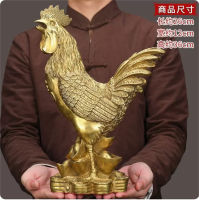 จัดส่งทันทีแต่ของเครื่องประดับรูปไก่ขนาดใหญ่,ไก่สีทองไก่ทองแดง,เครื่องประดับรูปไก่นำโชคทองแดง,ของตกแต่งร้านค้าบริสุทธิ์ราศีทองแดงในครัวเรือน,งานฝีมือ