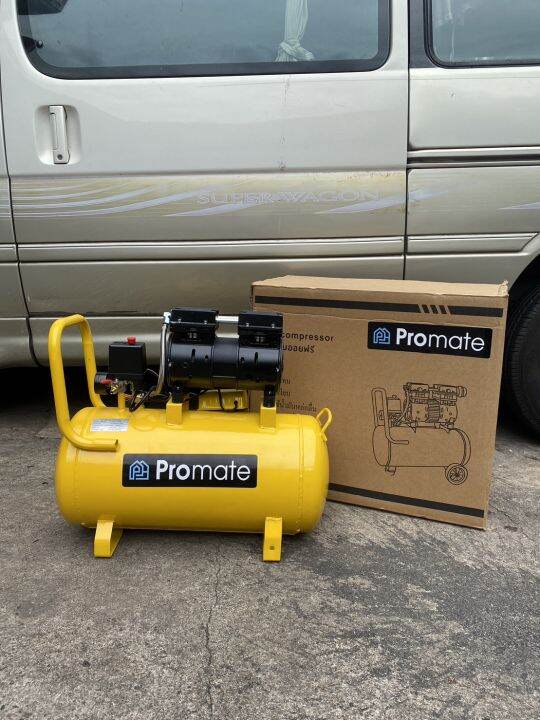 promate-ปั๊มลม-ออยฟรี-oil-free-ปั๊มลมออยล์ฟรี-50-ลิตร-550w-220v-8-บาร์-เติมลมได้เร็ว-แรง-เสียงเงียบ-air-compressor-50l-ปั้มลม-ปั๊มลมแบบไร้น้ำมัน