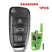 For XKA600EN Universal Wire Remote Key Flip Fob 3 Buttons for A6 Type for VVDI Key Accessory Part