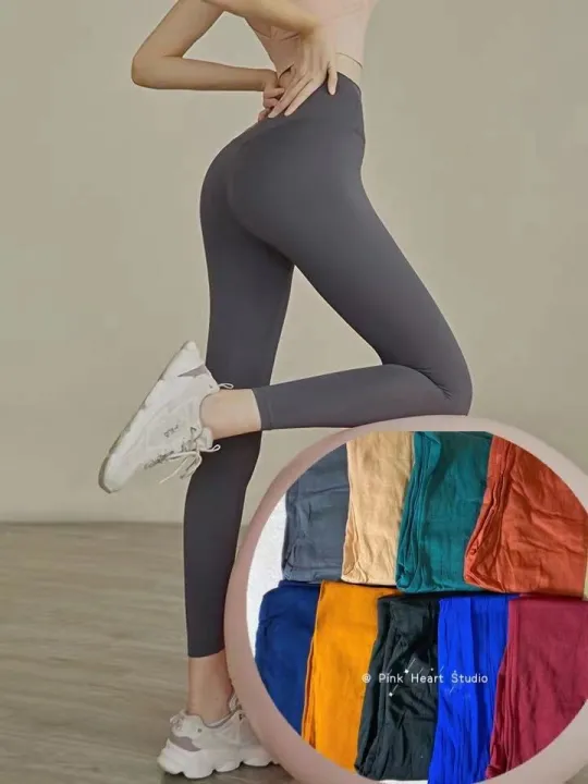 High quality plain leggings yoga leggings 10+ colors (makapal tela ...