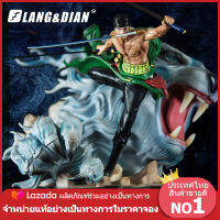 Langdian ผลิตภัณฑ์อย่างเป็นทางการ โมเดลวันพีช One Piece Ace โมเดลของเล่น เรซิน Action Figure Collectibles Toys 30cm POP Model เหมือนจริง (สามารถเปลี่ยนอิโมติคอนได้)